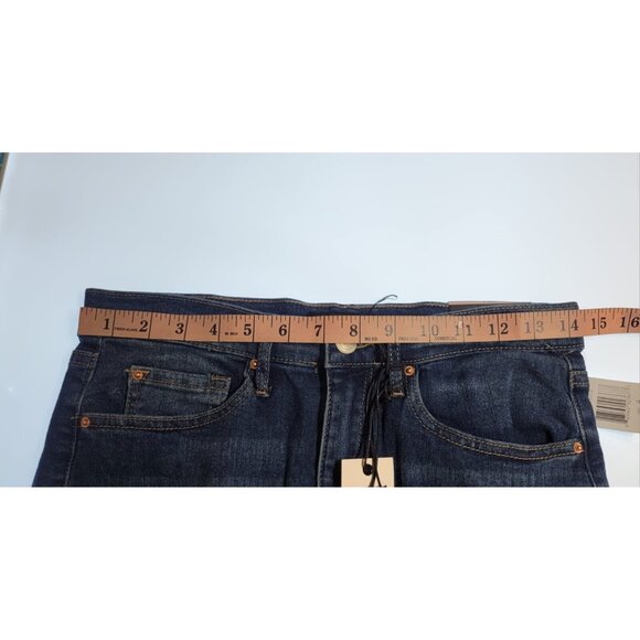 Nanette Lepore Pants Blue SZ 4 Jolie Super High Rise Taper Retro Denim LJ7727MAD - Picture 5 of 11